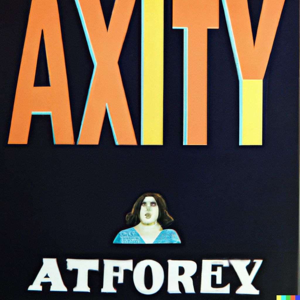 a representation of anxiety, advertisement from the '70s